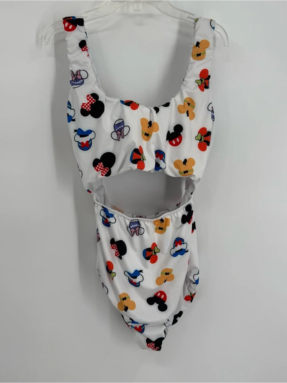 Laino Swimwear One Piece Mickey Mouse Women’s Swimsuit Cutouts Lined Size XXL - Picture 5 of 7
